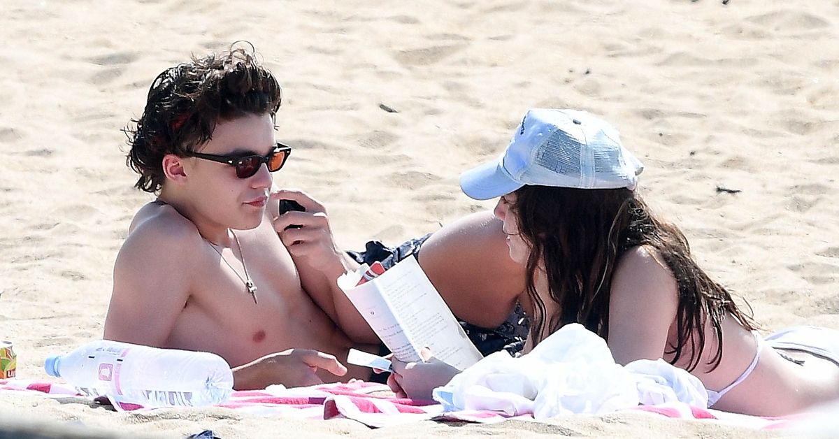 Jack Depp on the beach with former girlfriend 