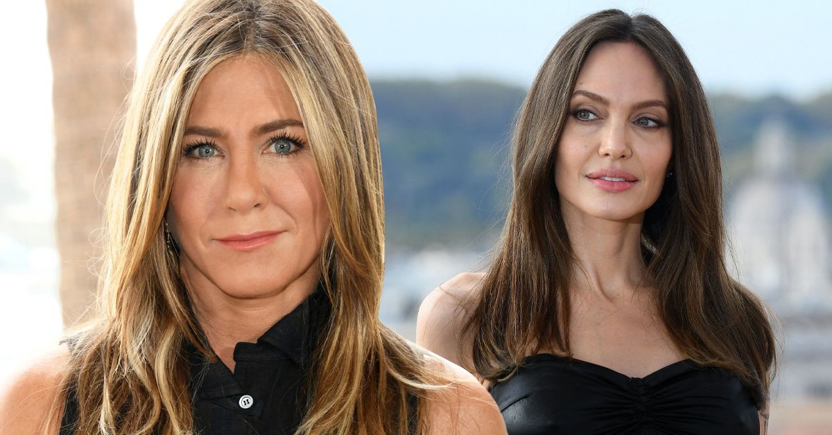 Celebrities Jennifer Aniston and Angelina Jolie