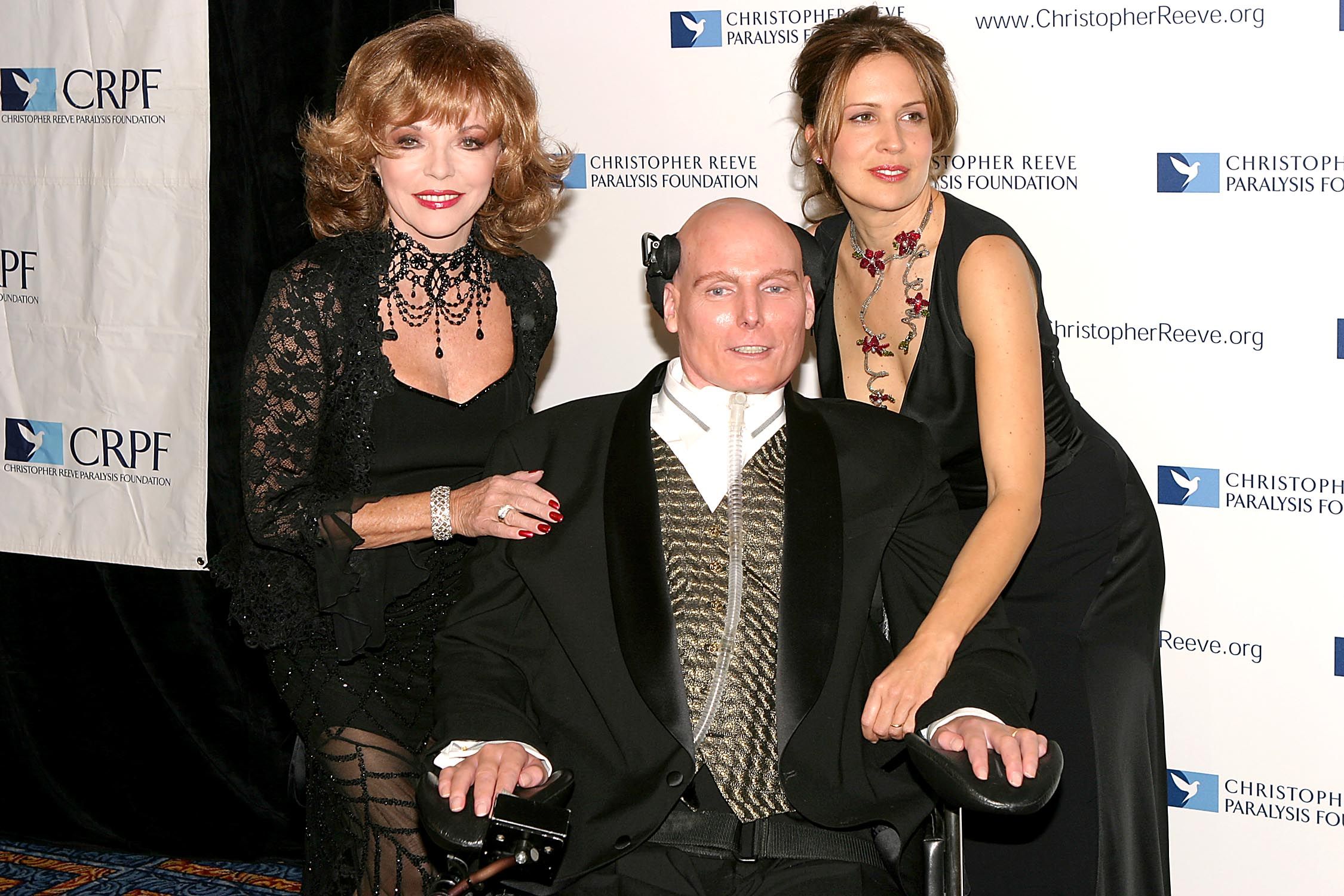 Joan Collins,Christopher Reeve,Dana Reeve