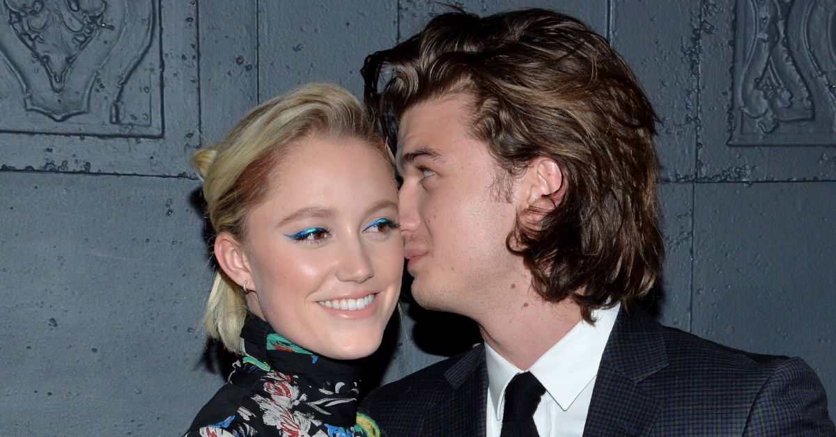 Joe Keery and Maika Monroe looking close