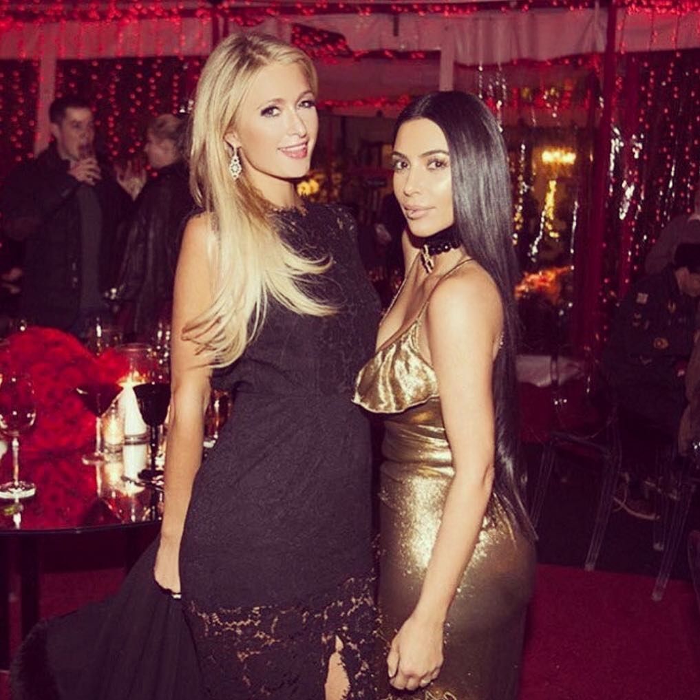 Kim Kardashian and Paris Hilton