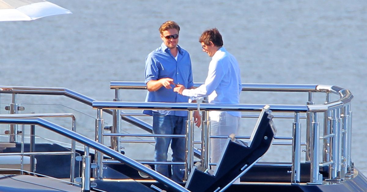 Leonardo DiCaprio on a superyacht