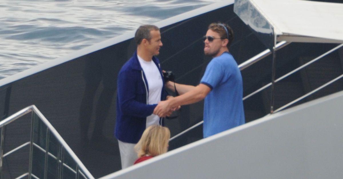 Leonardo DiCaprio on a yacht