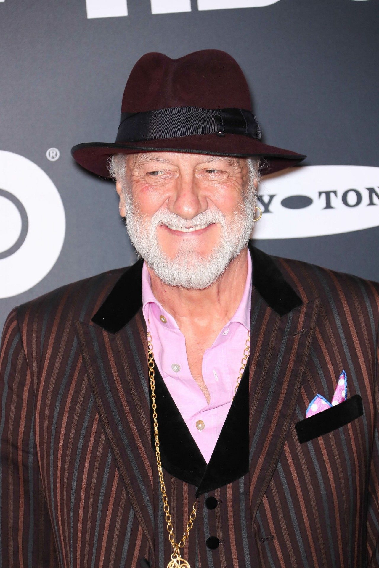 Mick Fleetwood on the red carpet