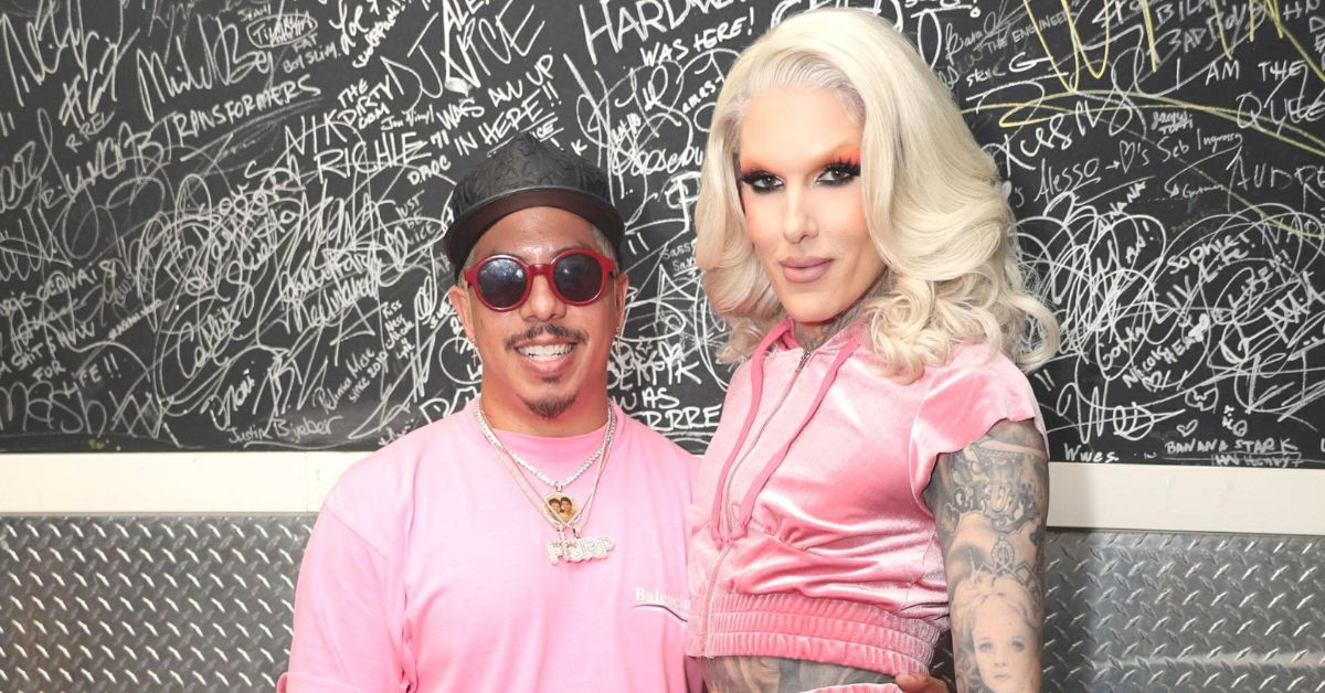 Purple and Jeffree Star pictured at a Migos event in Miami 2021