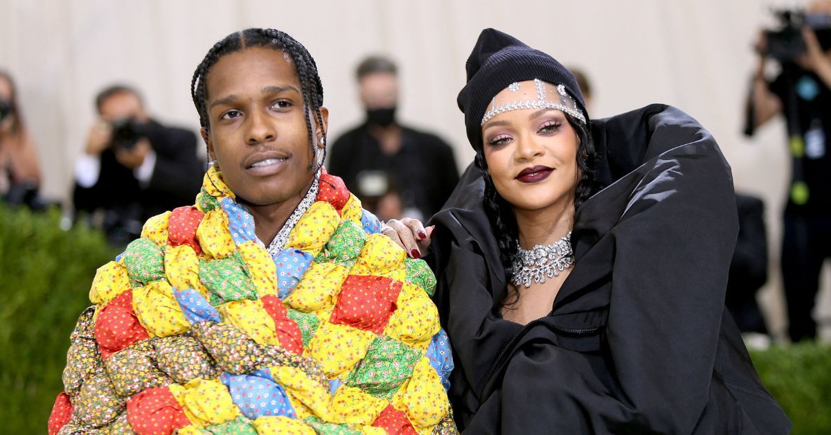 Rihanna and ASAP Rocky attending the 2021 Met Gala