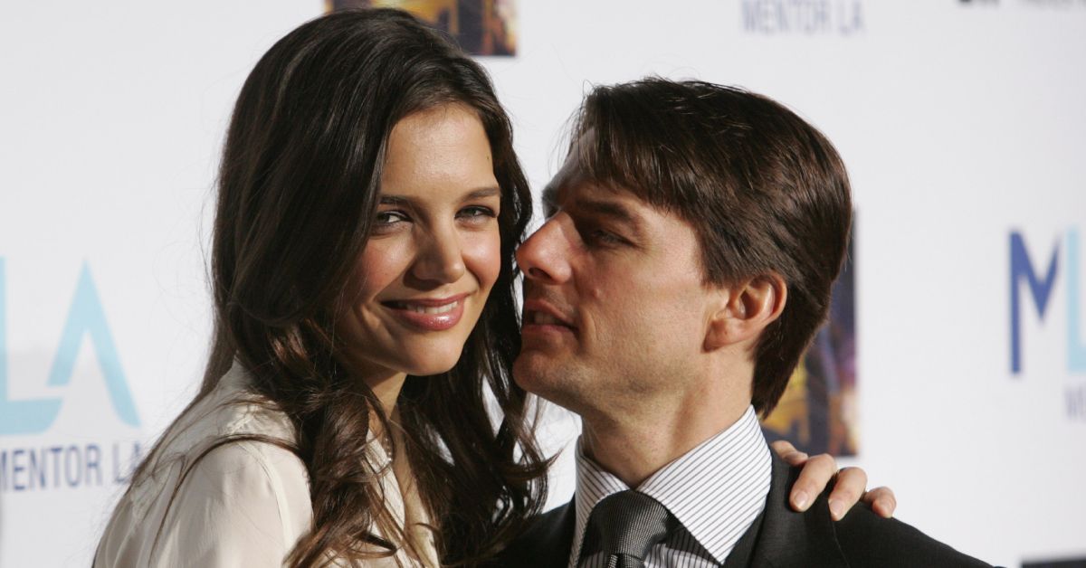 Tom Cruise and Katie Holmes look edgy.