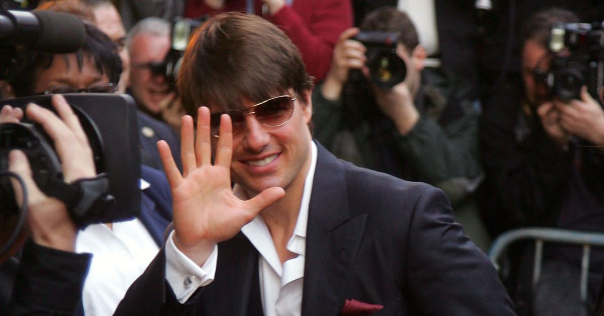 Tom Cruise arriving at a Scientology benefit