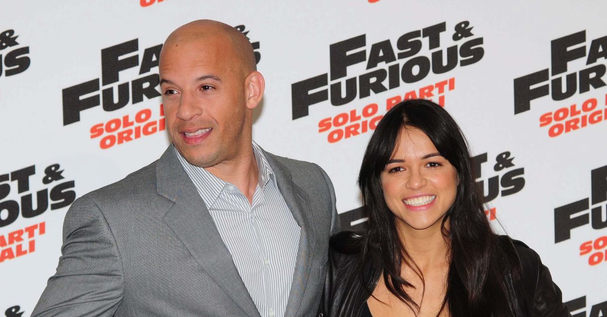 Vin Diesel and Michelle Rodriguez on the red carpet