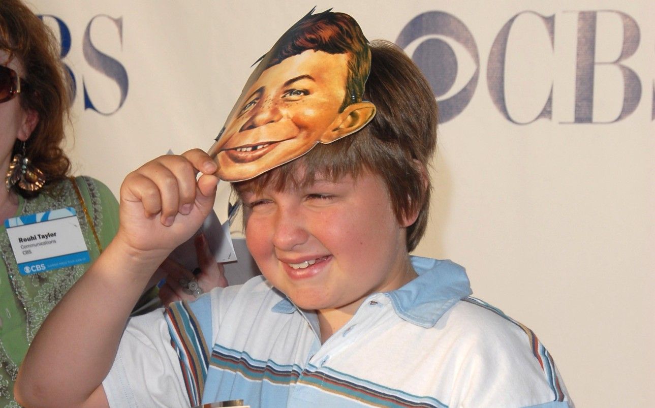 young Angus T Jones on the red carpet