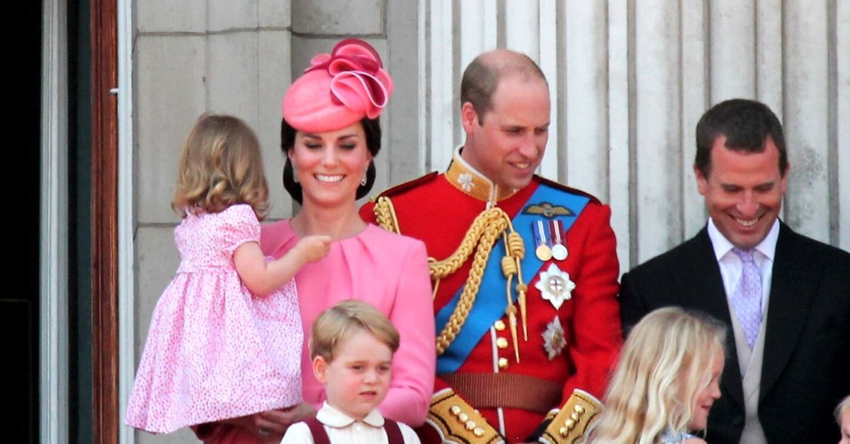 The Royal Family, including Princess Kate and Prince William, in the Buckingham Palace 