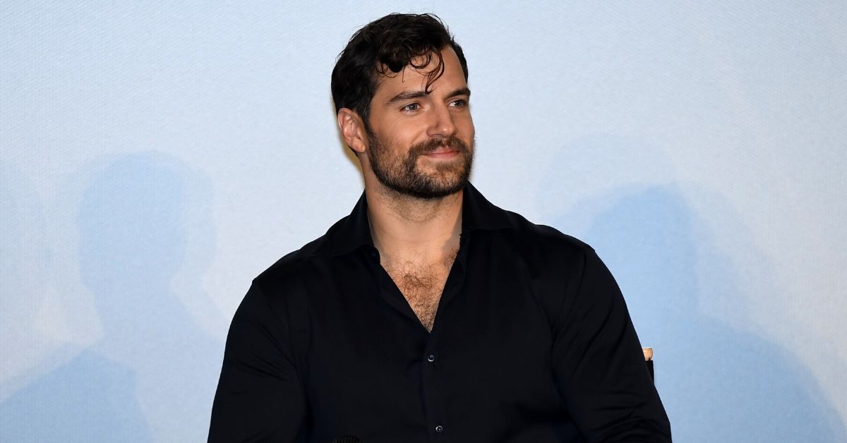 Henry Cavill attends a press conference for Justice League