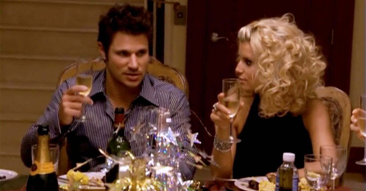 Nick Lachey and Jessica Simpson on MTV's reality show Newlyweds: Nick and Jessica.