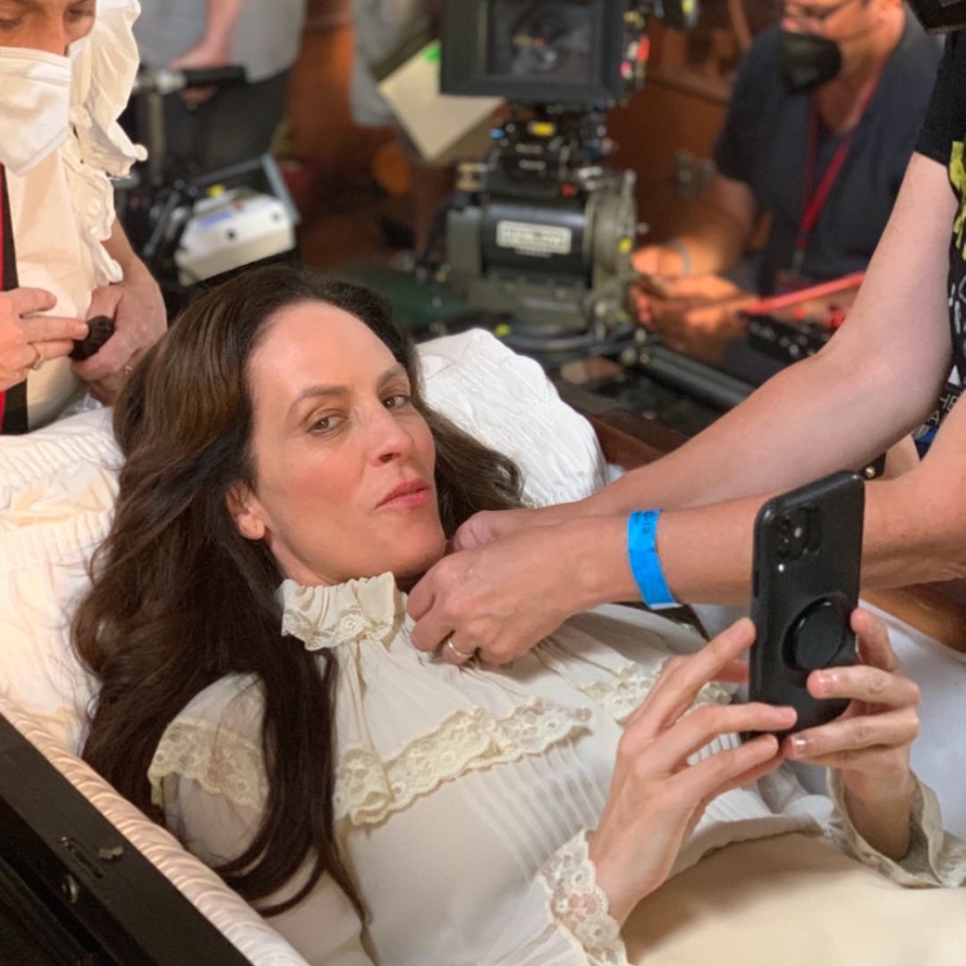 Annabeth Gish BTS Mayfair Witches