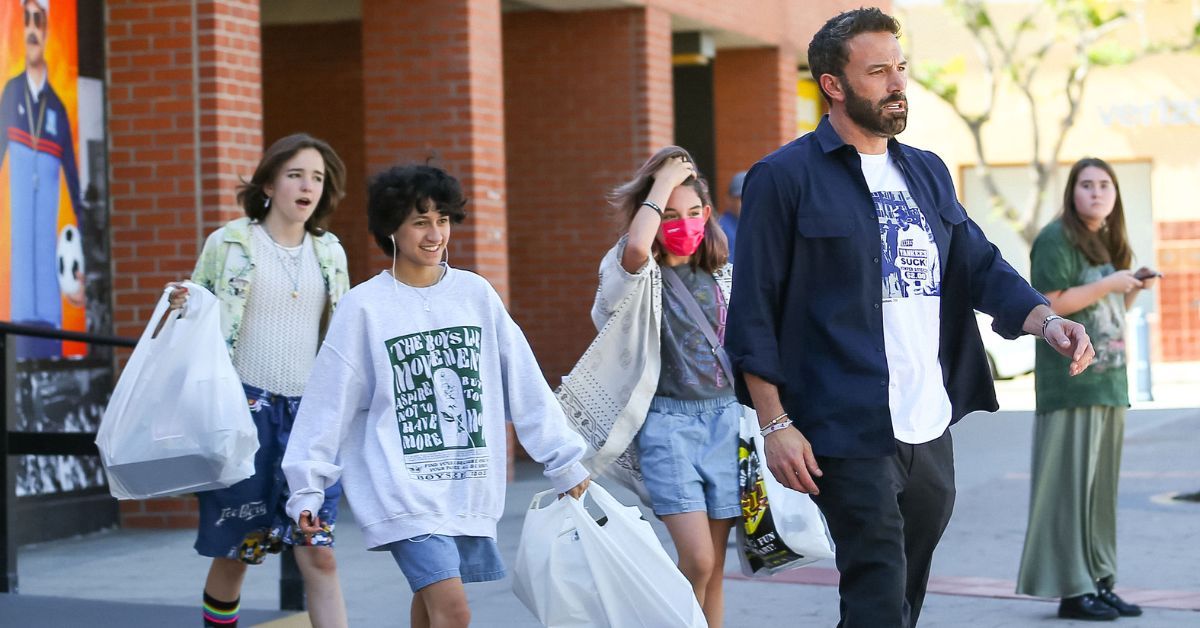 Ben Affleck spotted with Emme Muniz and Seraphina Affleck in 2021