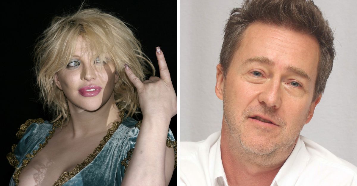 Courtney Love and Edward Norton relationship