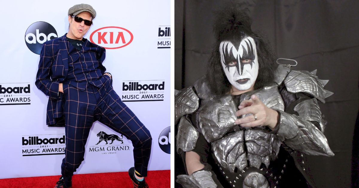Gene Simmons and David Lee Roth side by side