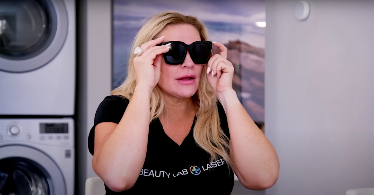 Heather Gay wearing sunglasses on The Real Housewives of Salt Lake City