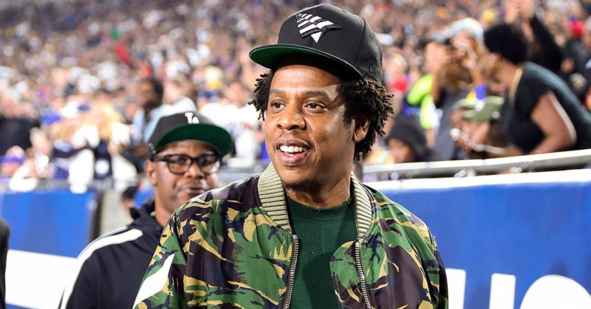 Jay-Z on the sidelines