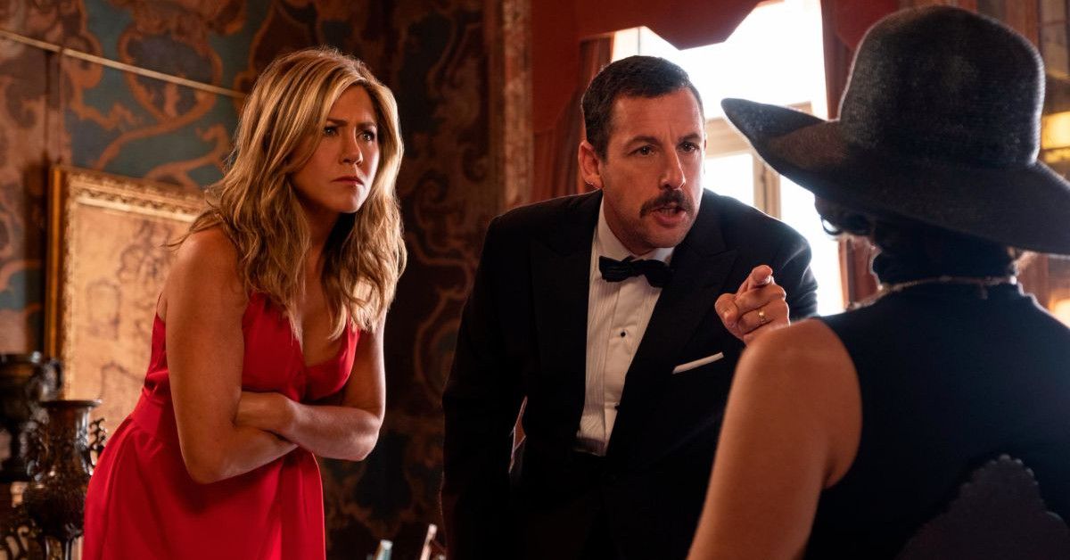 Jennifer Aniston and Adam Sandler in Murder Mystery