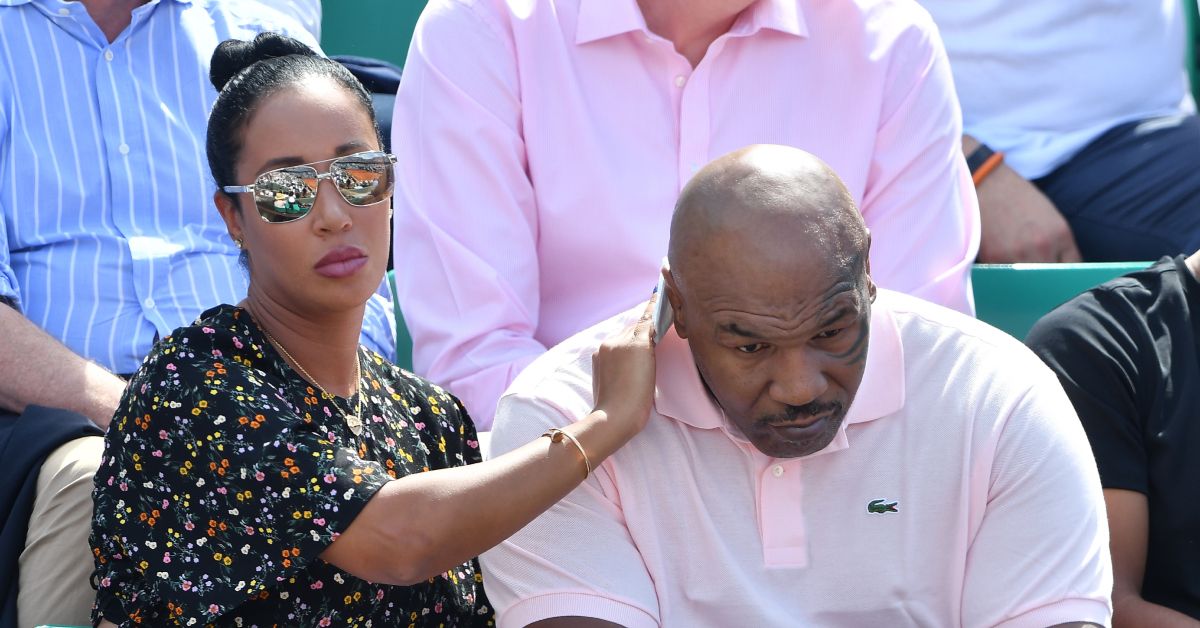 Mike Tyson and Lakiha Spicer at the French Open