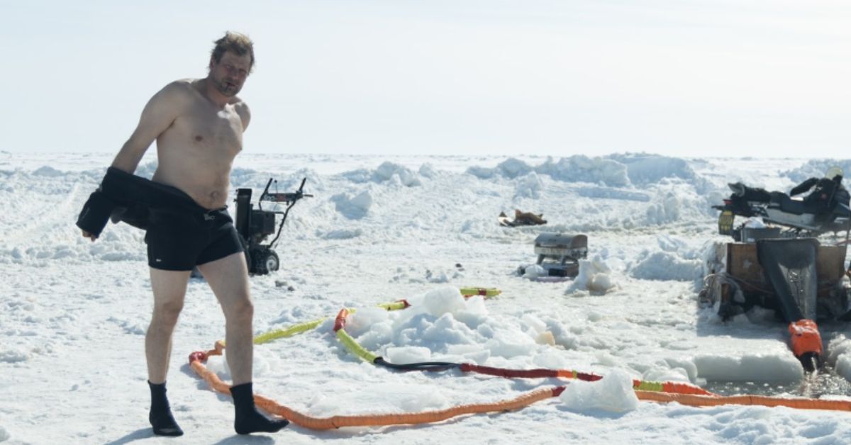 Was Bering Sea Gold Under The Ice Actually Completely Fake   Puting On The Dry Suit For Diving Bering Sea Gold 