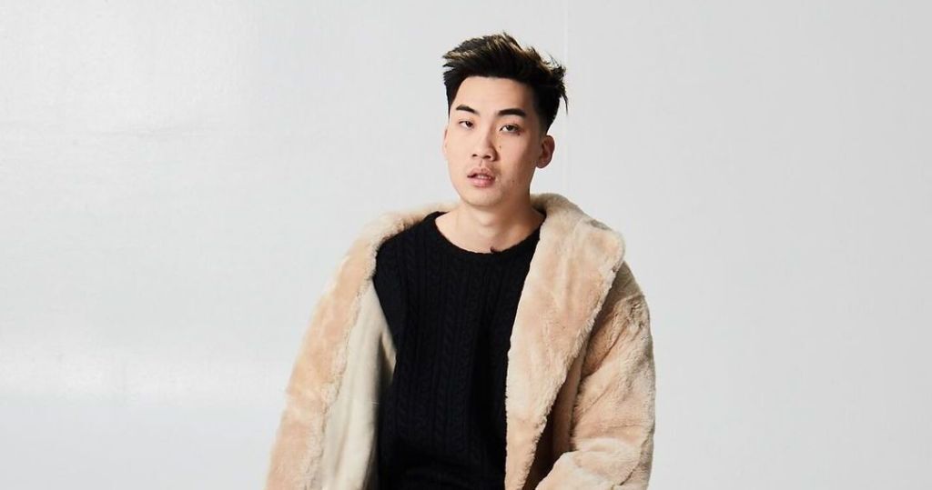 RiceGum in a fur coat photoshoot