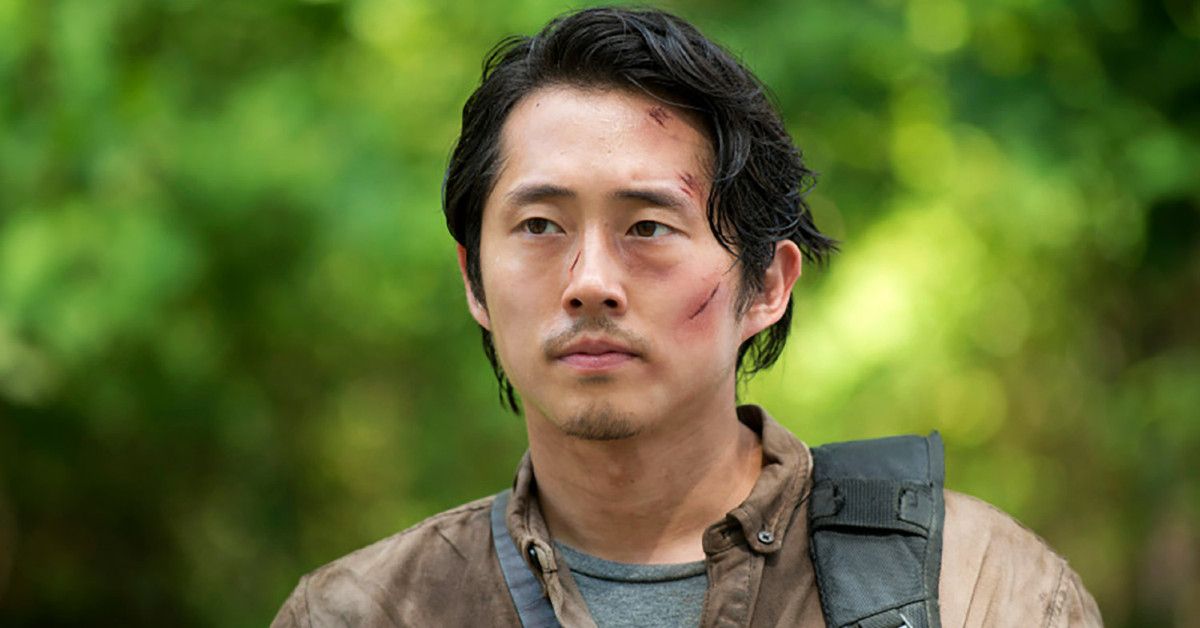 Steven Yeun as Glenn on the Walking Dead