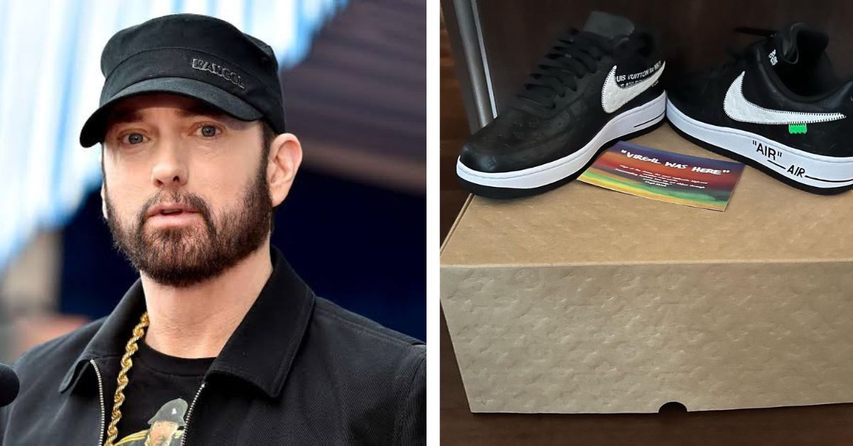 Eminem receives family and friends the Louis Vuitton x Nike Air Force 1 Low