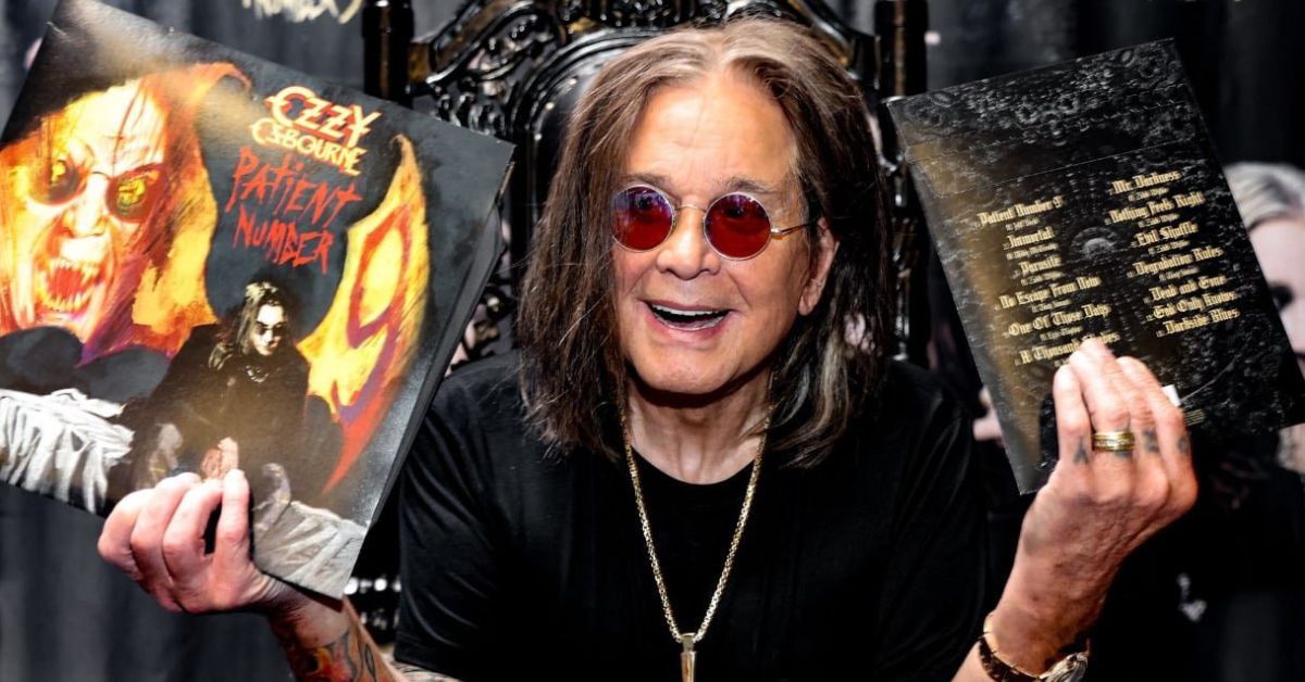 Ozzy Osbourne hold his 13th studio album, 'Patient Number 9'. 2023 Grammy award winner best rock album metal performance