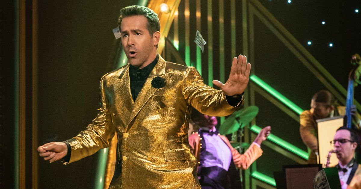 Will Ferrell stars as the Ghost of Christmas Present alongside Ryan Reynolds as a modern Scrooge in Spirited