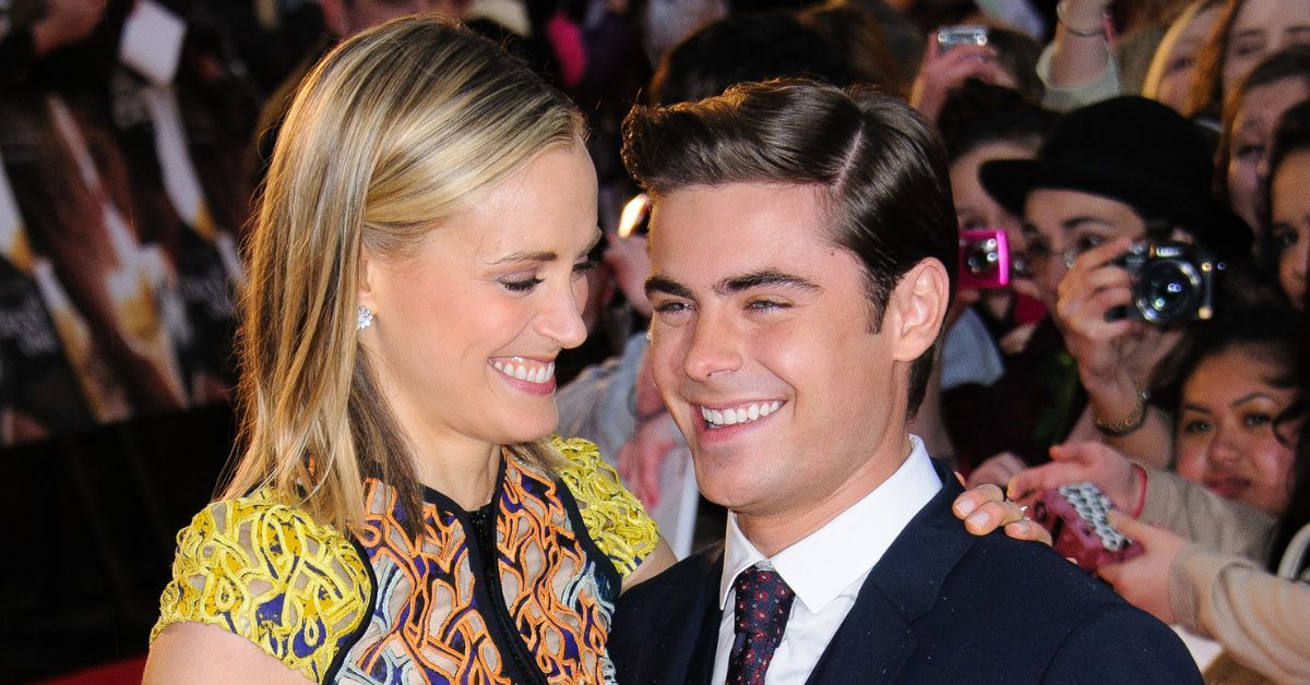 Zac Efron and Taylor Schilling at the European premiere of The Lucky One 