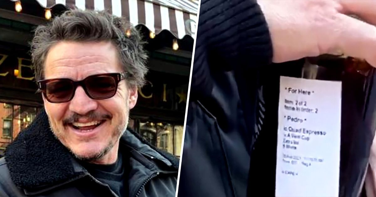 Pedro Pascal viral Starbucks drink TikTok