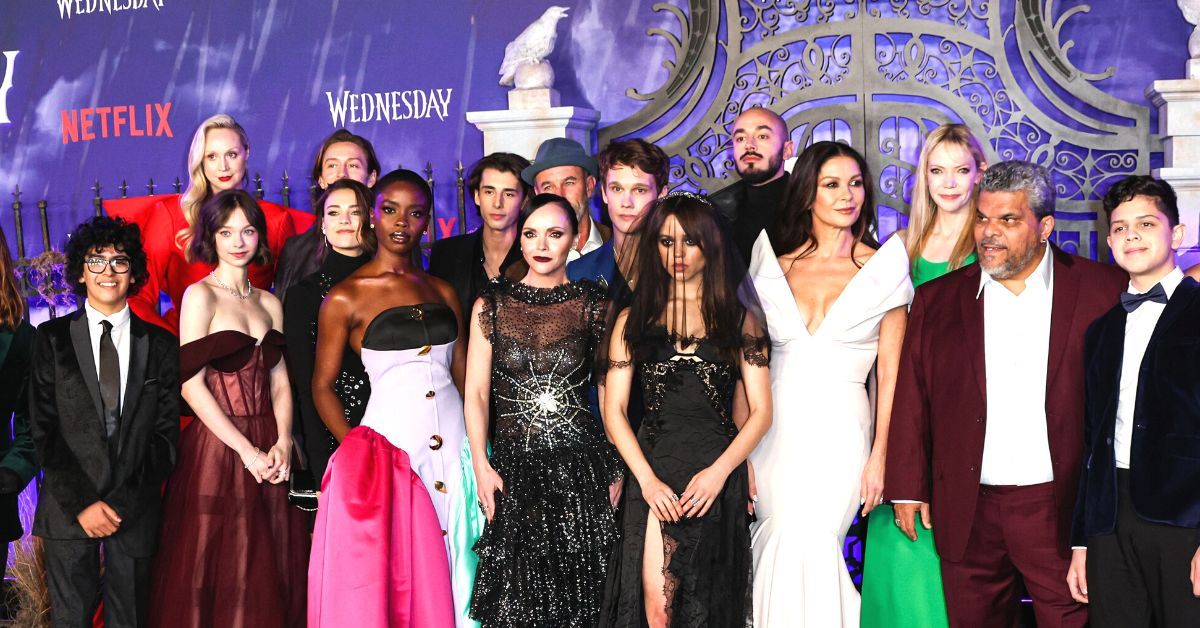 Cast of Wednesday at the premiere of Season 1