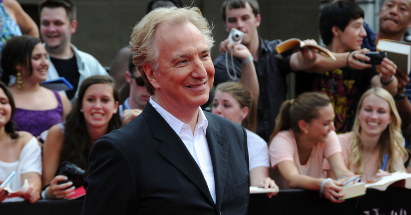 Alan Rickman walks the red carpet