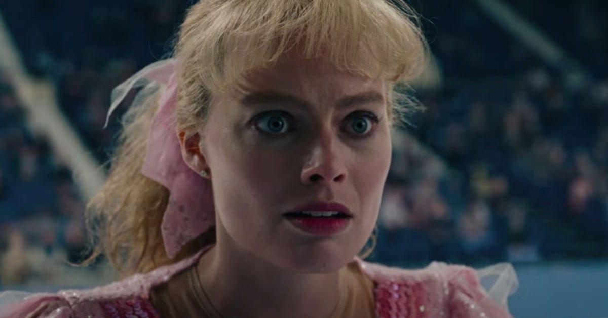 Margot Robbie as ice skater Tonya Harding in I, Tonya 