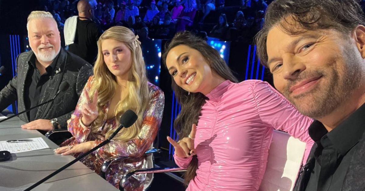 Meghan Trainor and her fellow judges on Australian Idol 2023