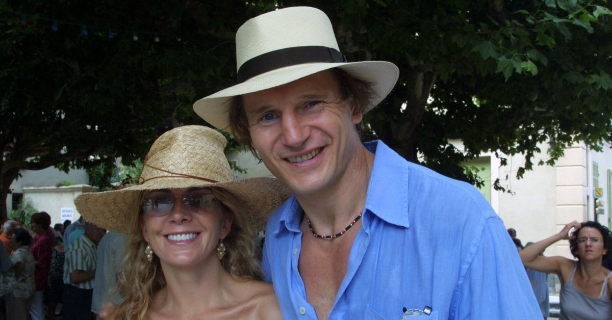 Natasha Richardson and Liam Neeson on holiday in France