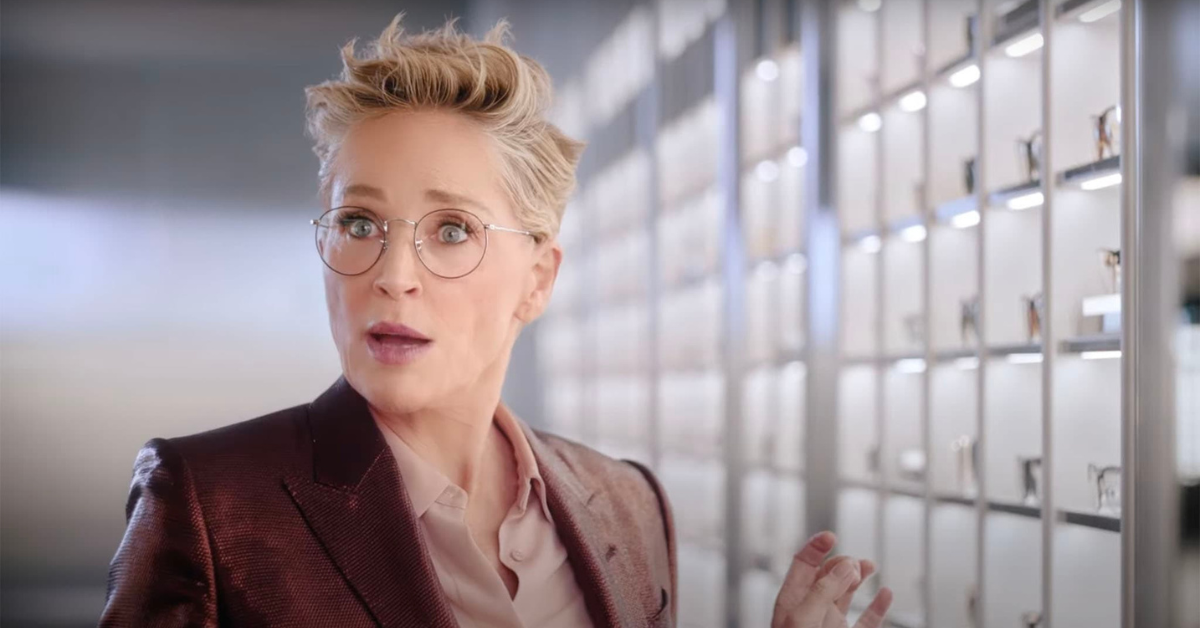 Sharon Stone in a LensCrafters ad