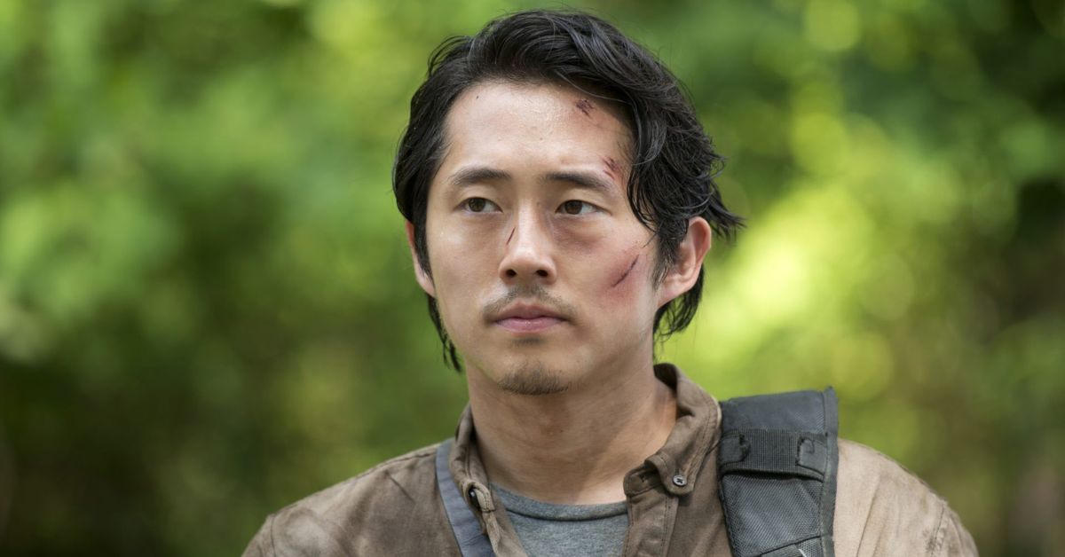 Steven Yeun at Glenn In The Walking Dead, pictured in season 6