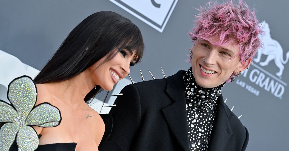 Megan Fox and Machine Gun Kelly at 2022 Billboard Music Awards - Red Carpet