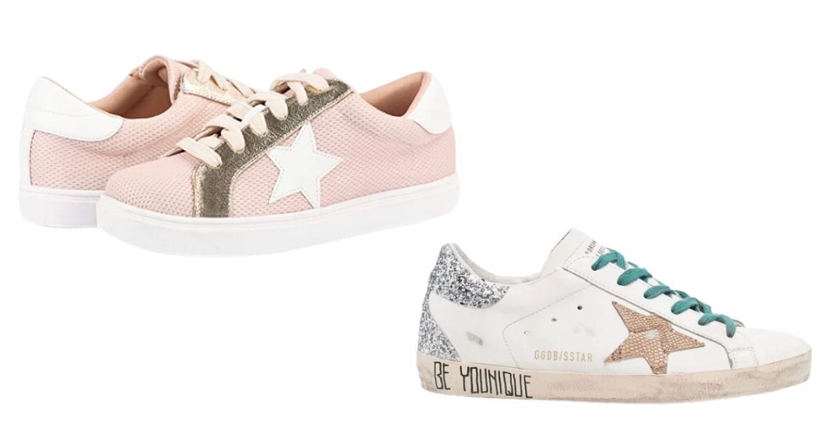 PARTY Women's Fashion Star Sneaker Golden Goose Superstars (Snake Skin Star)
