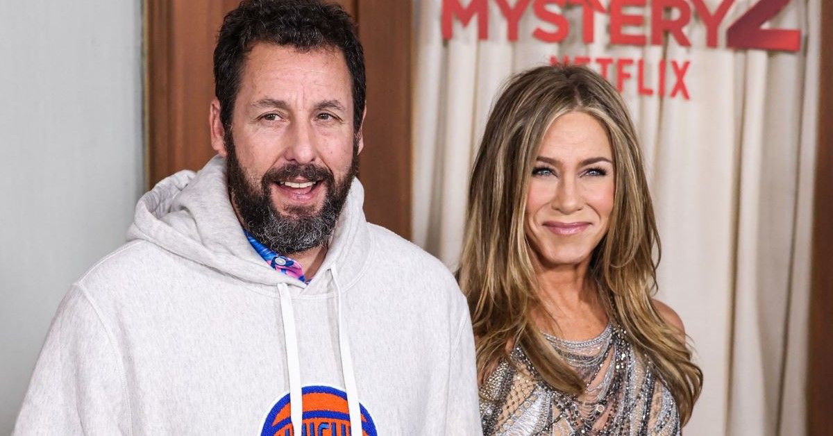 Jennifer Aniston And Adam Sandler Clearly Love Working Together And   Adam Sandler And Jennifer Aniston At The Los Angles Premiere Of Murder Mystery 2 