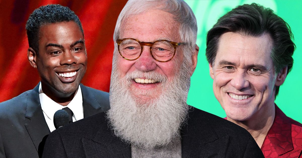 an audience member caught a special moment during david letterman s finale between chris rock and jim carrey during the commercial break