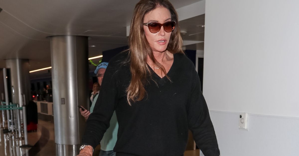Caitlyn Jenner going for a walk at the airport