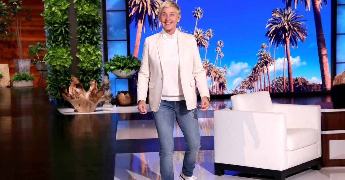 Ellen DeGeneres filming The Ellen DeGeneres Show