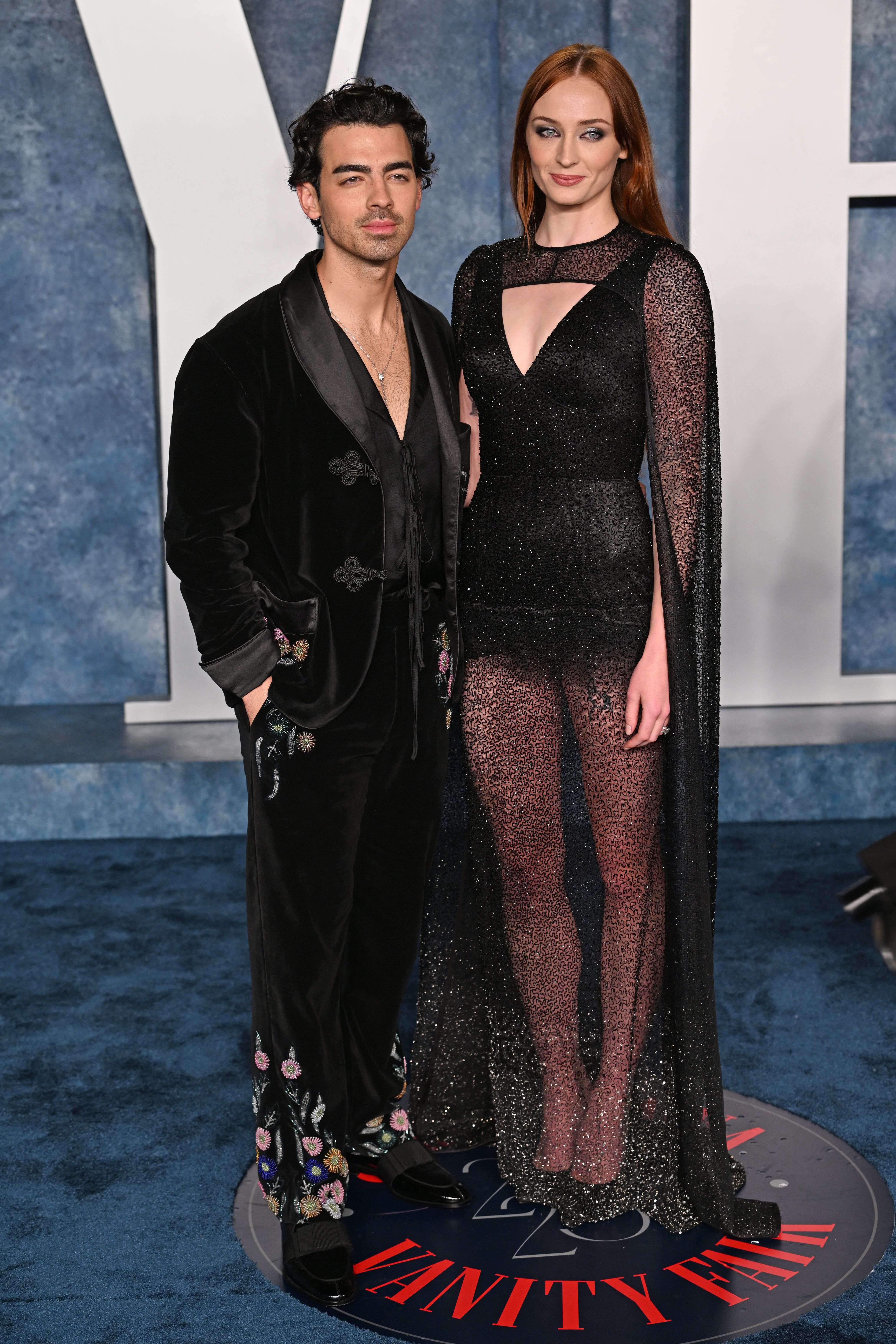 Sophie Turner and Joe Jonas at the Vanity Fair Oscar Party
