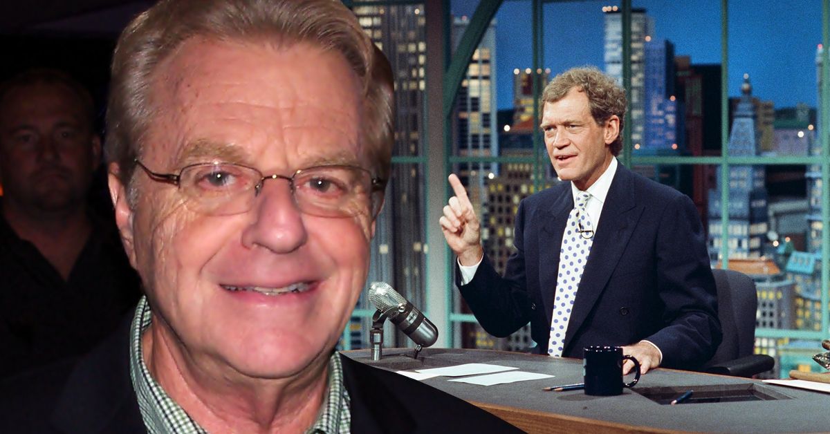 jerry springer was clearly uncomfortable with david letterman s question and purposely decided to change the subject during their interview