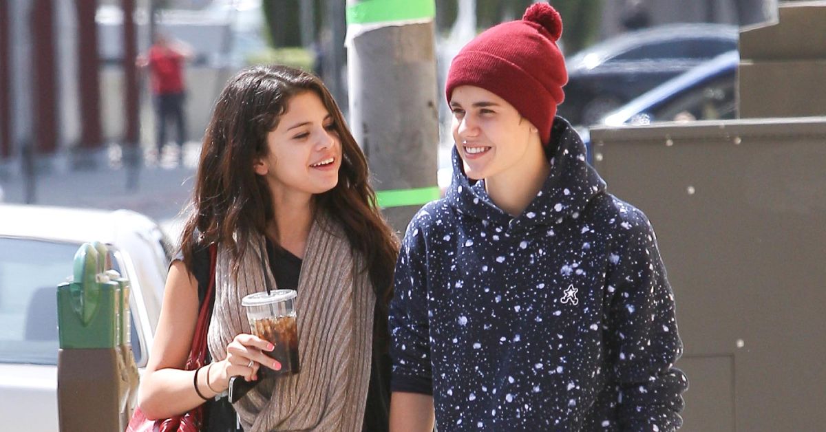 Justin Bieber and Selena Gomez paparazzi photo