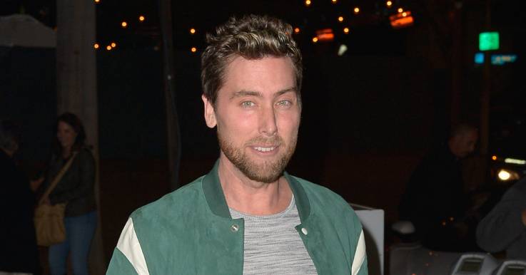 Lance Bass looking uncomfortable